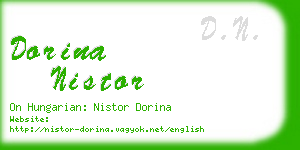 dorina nistor business card